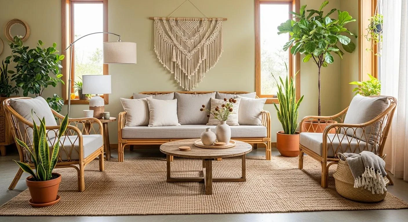 Eco Friendly Rattan Wood for Modern Furniture