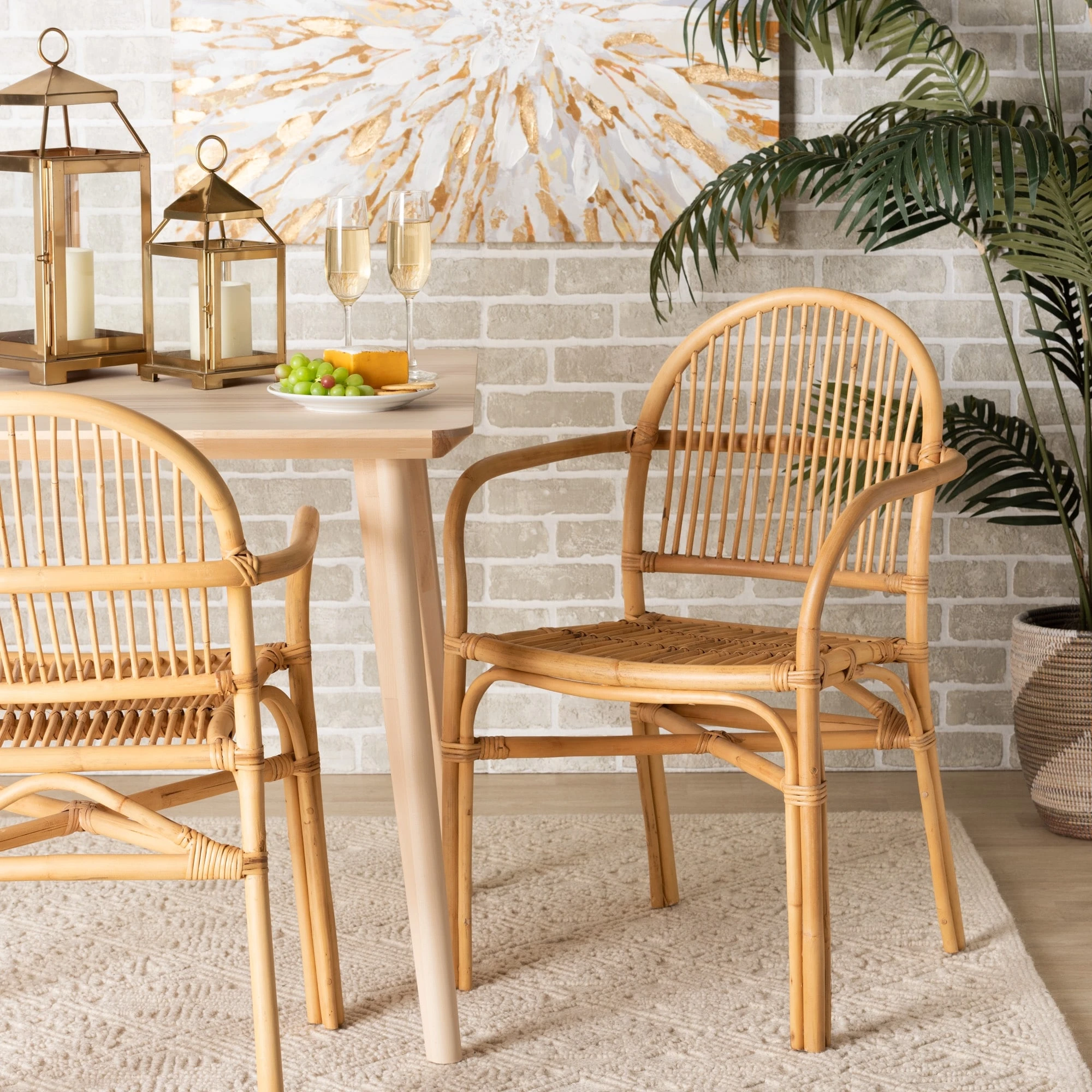 Natural Rattan Wood for Modern Home Furniture